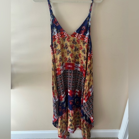 INGEAR Romper Dress dress with pants mixed print hippie vibes size L XL - Picture 3 of 9